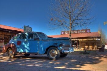 Outside the Purple Onion Clarens