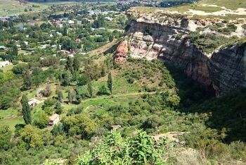 Looking down on Clarens